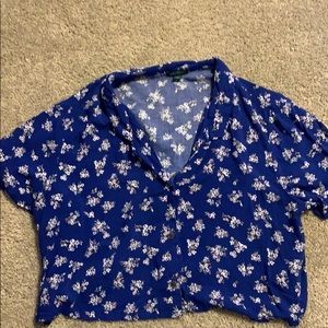 Beautiful royal blue floral top